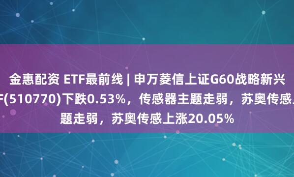 金惠配资 ETF最前线 | 申万菱信上证G60战略新兴产业成份ETF(510770)下跌0.53%，传感器主题走弱，苏奥传感上涨20.05%