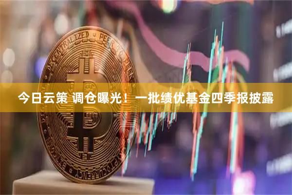今日云策 调仓曝光！一批绩优基金四季报披露